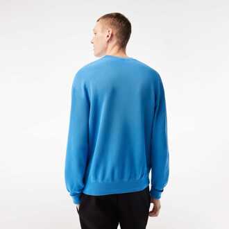 Lacoste Heren Lacoste Sweatshirt van organisch katoen met ronde hals in blauw - maat Lichtblauw