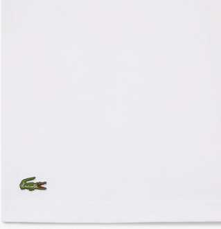 Lacoste Heren Lacoste T-shirt met print in wit - 2XS
