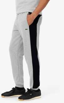 Lacoste Heren Lacoste Tapered Colour Block Sweatpants in Grijs - XS