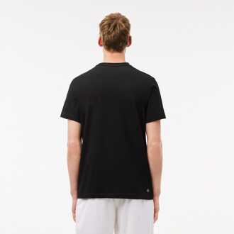 Lacoste Heren Lacoste Tennis X Daniil Medvedev T-shirt in Zwart - S