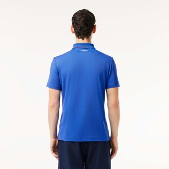 Lacoste Heren Lacoste Tennis x Novak Djokovic Ultra-Dry Poloshirt in Blauw