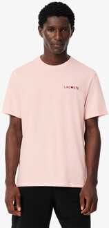 Lacoste Heren Lacoste Valentijns Loungewear T-shirt in Roze - XS
