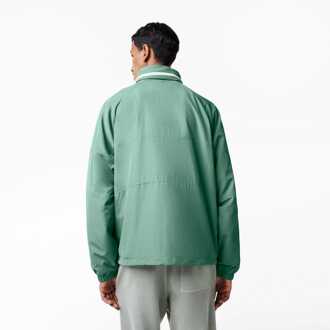 Lacoste Heren Lacoste Waterafstotende Jas met Afneembare Capuchon in Groen - maat M