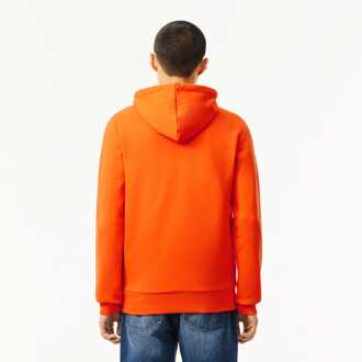 Lacoste Heren Lacoste Zip-Up Fleece Hoodie in Oranje - S
