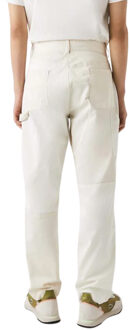 Lacoste Heren Live Heritage Organic Cotton Patchwork Broek (Wit)
