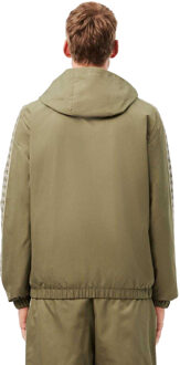 Lacoste Heren Monogram Tennis Track Jacket (Kaki Groen) - maat