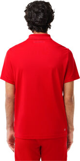 Lacoste Heren Novak Djokovic Fan Regular Tennis Poloshirt (Rood)