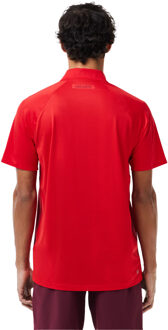 Lacoste Heren Novak Djokovic Regular Tennis Poloshirt (Rood) - S