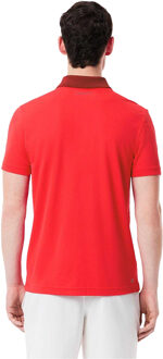 Lacoste Heren Novak Djokovic Tennis Poloshirt (Rood) - 2XL