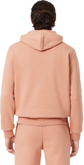 Lacoste Heren Organic Cotton Fleece Hoodie (Oranje) - L