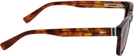 Lacoste Heren Ovale Lint Acetaat Zonnebril L6015S Bruin - One Size