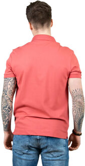 Lacoste Heren Paris Pique Regular Poloshirt (Rood) - maat S