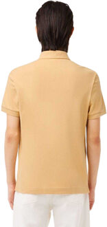 Lacoste Heren Paris Piqué Stretch Regular Poloshirt (Beige) - maat XS