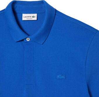Lacoste Heren Paris Piqué Stretch Regular Poloshirt (Blauw) - maat XS