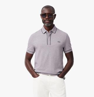 Lacoste Heren Paris Piqué Stretch Regular Poloshirt (Grijs)
