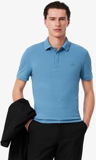 Lacoste Heren Paris Piqué Stretch Regular Poloshirt (Licht Blauw) - maat M