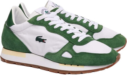 Lacoste Heren Partner Leather 70s Trainers (Wit) - maat EU 41 / UK 7.5