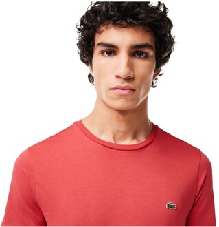 Lacoste Heren Pima T-shirt Rood