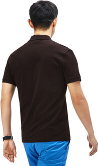 Lacoste Heren Piqué Stretch Slim Poloshirt (Zwart) - XS