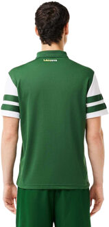 Lacoste Heren Pique Ultra Dry Tennis Poloshirt (Groen, Wit) - XS