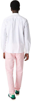 Lacoste Heren Poplin Slim overhemd met verborgen sluiting (Wit) - 17.5 inch