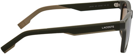 Lacoste Heren Rechthoekige Zonnebril L6018S Groen - One Size