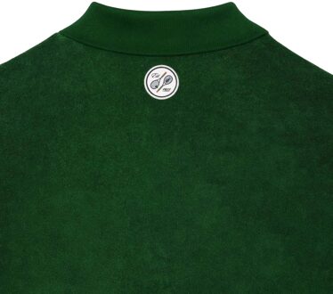 Lacoste Heren Roland Garros Editie Badstof Relaxed Fit Poloshirt (Groen) - maat XS