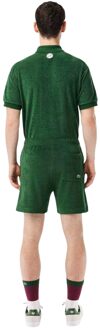 Lacoste Heren Roland-Garros Editie Fleece Tennisshort (Groen)