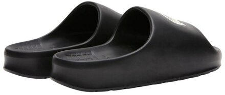 Lacoste Heren Serve 2.0 Sliders (Zwart/Wit)