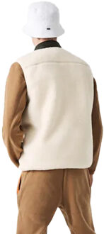 Lacoste Heren Sherpa Fleece Gilet (Crème)