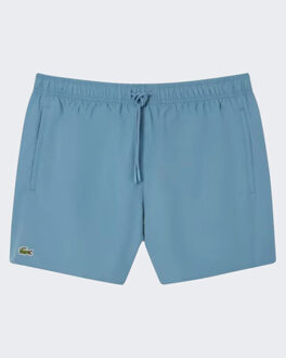 Lacoste Heren sneldrogende zwembroek - maat L Blauw