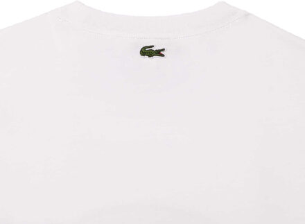 Lacoste Heren T-shirt Monogram Katoen (Wit)