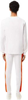 Lacoste Heren Tapered Leg Joggingbroek (Wit/oranje)