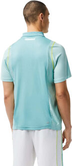 Lacoste Heren Tennispoloshirt van gerecycled polyester (Lichtblauw)