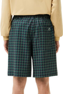 Lacoste Heren Ultra Dry Relaxed Fit Golfshorts (Veelkleurig) Groen - 34 Normaal