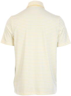 Lacoste Heren UV-bescherming Regular Golf Poloshirt (Wit/Geel) - 2XL