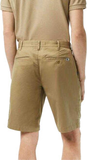 Lacoste Herenkatoen Stretch Slim Casual Korte Broek (Bruin) - 40 Normaal
