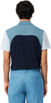 Lacoste Herenpoloshirt met kleurblok (Marine) Navy - S