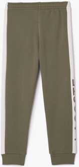 Lacoste Jongens Lacoste Juniors Bedrukte Fleece Sweatbroek in Groen - 12J / 152cm