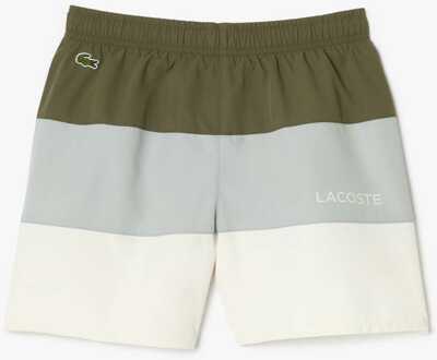 Lacoste Jongens Lacoste Juniors Colour Block Taffeta Zwembroek in Groen - 4J / 104cm