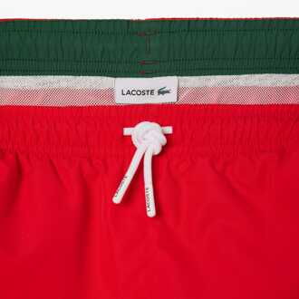 Lacoste Jongensshort Lacoste Juniors Quick Dry Zwemshort in Rood