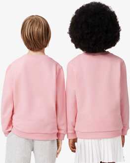 Lacoste Juniors Bedrukt Sweatshirt met ronde hals voor jongens in Roze - 14J / 164cm