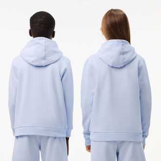 Lacoste Juniors Kangaroo Pocket Zip Front Hoodie in Blauw - maat