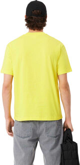 Lacoste Katoenen heren-T-shirt (Geel) - maat S