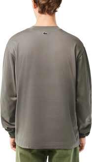 Lacoste Katoenen loose fit sweater voor volwassenen (Grijs)