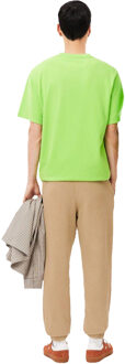 Lacoste Katoenen normale joggingbroek voor volwassenen (Beige) - M