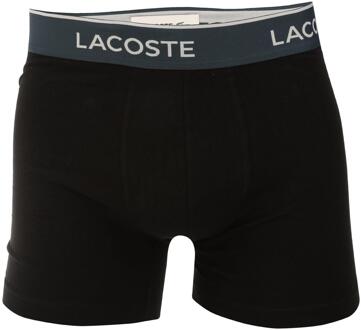 Lacoste Katoenen stretch boxershorts heren (3-pack) (Zwart) - maat S