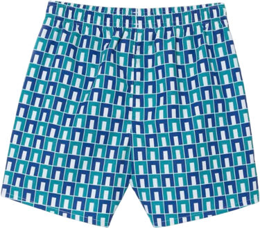 Lacoste Kinder/kids Monogram Taffeta zwembroek (Veelkleurig) Groen