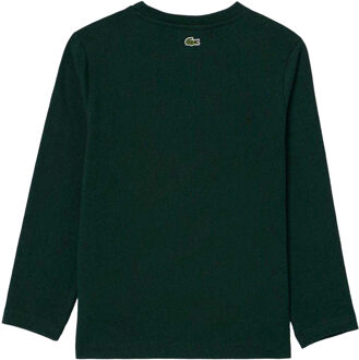 Lacoste Kinder/Kinder T-shirt met krokodillenprint in zwaar katoen (Groen)