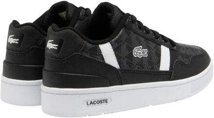 Lacoste Kinder T-Clip Touch Fastening Trainers (Zwart, Wit) - maat EU 20 / UK 4
